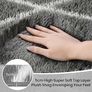 Rugs Living Room 140x200cm, Grey Area Rugs for Bedroom, Washable Anti Slip Large Shaggy Soft Rug Fluffy Modern Carpets Mat Beside Area Rug for Living Room Kids Room Image 2