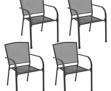 4 Outdoor Mesh Chairs