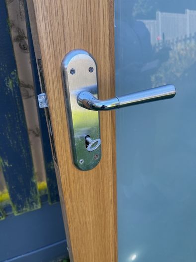 Solid Oak NM6G Frosted Glass Door