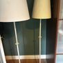 2 Matching ( exactly the same ) Tall Cream / Off White Tall Floor Standing Lamps - will sell individually Image 4