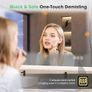 Bluetooth Bathroom-Mirror-with-LED-Lights 500x700 mm, Bathroom-Led-Mirror, Anti-Fog, 3 Colors, Dimining, Memory, Tempered Glass, IP44 Waterproof, Horizontal/Vertical Image 7
