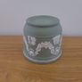 Vintage Wedgwood sage green jasperware pot. Image 4