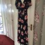 Black Floral Jumpsuit. Size 14 Image 4