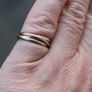 Tricolor gouden trinity ring gold 375 9K 2g Image 3