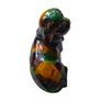 Chinese Antique 'egg and spinach'-glazed biscuit porcelain figure of a Dog Kangxi Image 2