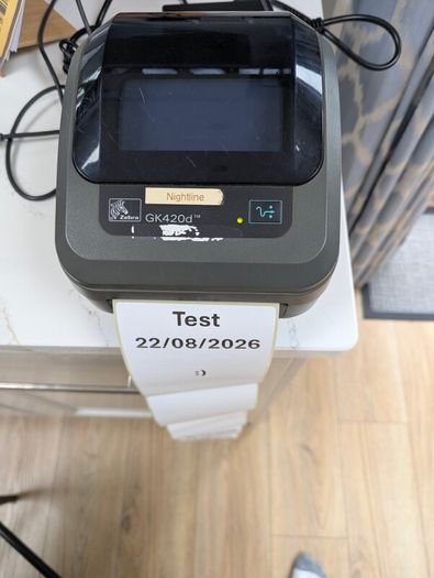 Zebra printer GK420d