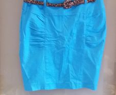 Brand new, high waisted pencil skirt, Blue