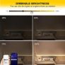 COB LED Strip Light 5M,24V Dimmable Dotless LED Strip with App and Remote dimmable,Natura White 4000K,8mm Wide,CRI>90,cutable Strip Lights with Power Supply for Bedroom,Kitchen,cabinets Image 7