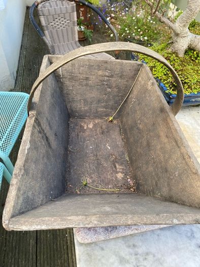 Antique Wooden Trug Harvest Basket