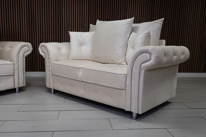 Olympia Cream Scatter Cushions Sofa Set
