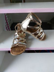 Girls gold sandals