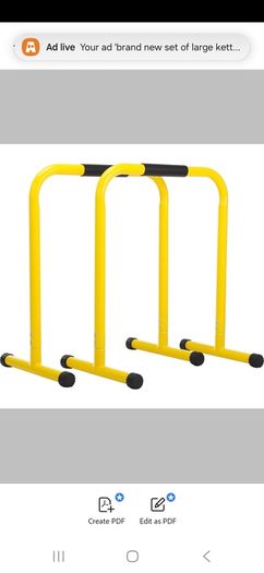 brand new set of dip bars