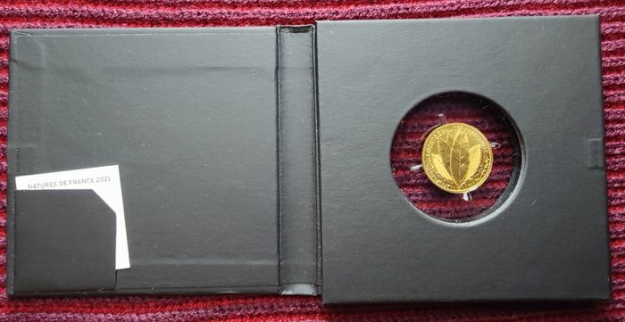 France 250 Euro Gold (.999) Brilliant Uncirculated Coin 2021 - The Laurel - Natures de France