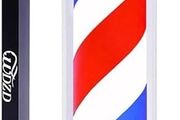 NEW SALE | 31'' Barber Pole Light, Red White Blue Rotating Hair Salon Open Sign, Wall Mount