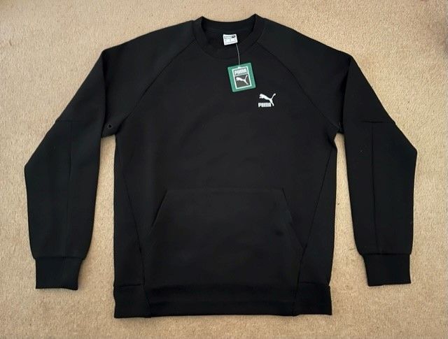Puma Classic Tech Sweatshirt with Front Pockets - Medium (New)