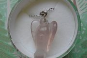 Fluorite Angel pendant,Gemstone angel pendant,Necklace,JewelleryNew,Gift