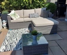 Rattan garden furniture set