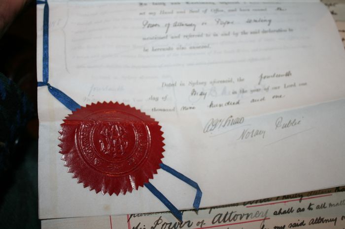 Antique Document from Sydney New South Wales 1901