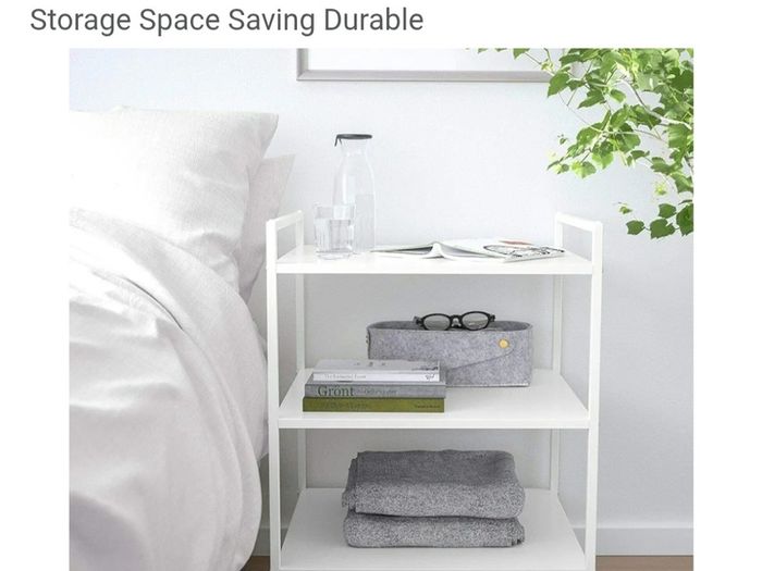 Metal Side table/shelves Ikea