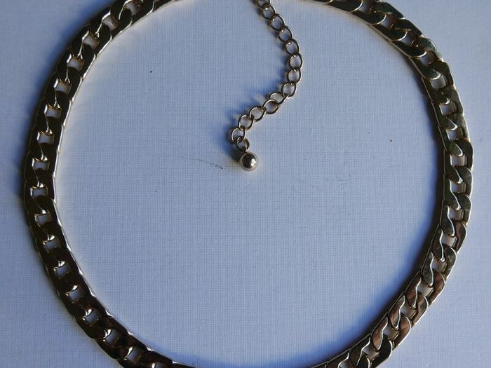 Vintage thick and heavy Yellow Gold Plated Figaro Men's Chain 19,5"