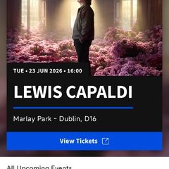 Lewis Capaldi tickets x3