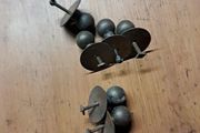various antique brass handles