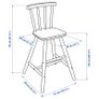 Two IKEA Agam Kids' Chairs Image 2