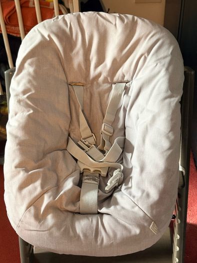 Stokke Tripp Trapp Oak Warm Brown Chair with Newborn Set