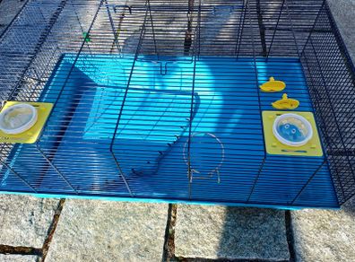 Hamster cage and accessories