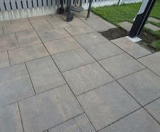 Garden patio slabs