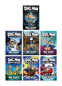 Children's Books - 7 BRAND NEW Dog Man Hardback Books - GREAT GIFT
