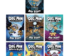 Children's Books - 7 BRAND NEW Dog Man Hardback Books - GREAT GIFT