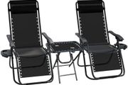 2 chairs and side table