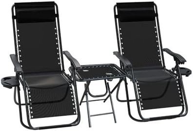 2 chairs and side table