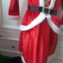 Mrs Santa Claus costume Christmas dress girls size 7-8 years Image 3