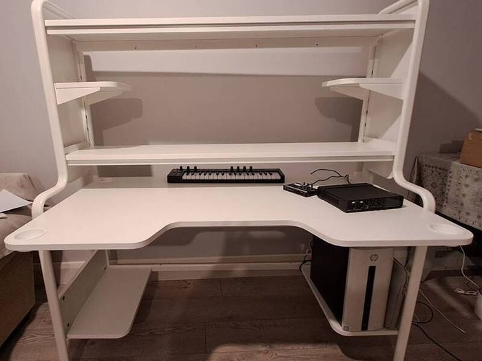 White Steel Gaming Desk - warranty active