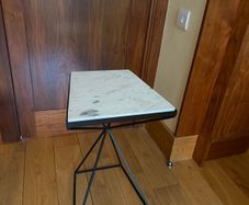 side table with marble top