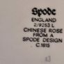 Spode England Hanging  Small Side Plate 2/9253 L Chinese Rose From A Spode Design C.1815 Image 4
