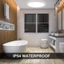 LED Ceiling Light with RGB Backlight, 24W 3200LM 3000K-6000K Dimmable, Remote Control, IP54 Waterproof Bathroom Light, Modern Flush Ceiling Light, for Kitchen Hallway Child's Bedroom (FREE POSTAGE) Image 5