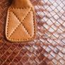 brown leather woven shoulder bag Image 9