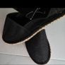 new flat black shoes with a little sparkle tag attached Image 5