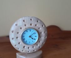 Hand crafted mantle clock
