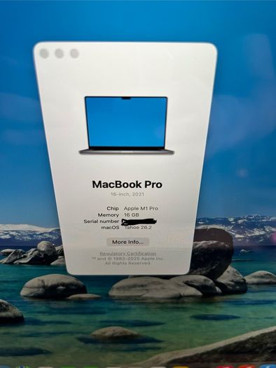 MacBook Pro M1 Pro 16"