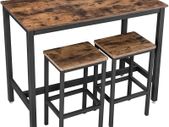 Bar Table with 2 Bar Stools -  Free Delivery Nationwide
