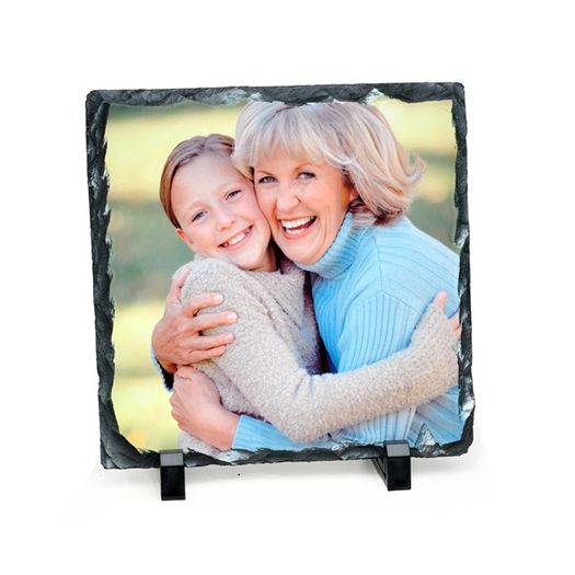 Personalised square shape Photo Slate 15 x 15cm