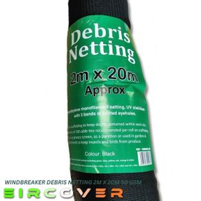Windbreaker Netting 2m x 20m 50 gsm Black Economy