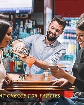 FREE EXPRESS SHIPPING Cocktail Making Set, 9Pcs Stainless Steel Bartender Kit Professional Cocktail Shaker Set with 750ML Boston Shaker for Home, Bar, Party