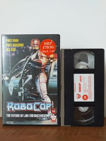 ROBOCOP VHS Pal Video Cassette Tape 1987 Virgin/Orion Release Take A Look At What This VHS Tape Would Cost You Back In 1987 ( Last Price Lower)