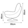 Contempory Swivel chairs footstools for sale in Dublin Image 8