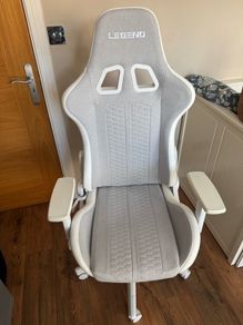 White and Gray Gaming Chair